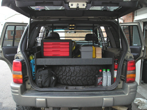 Custom Rear Cargo Storage North American Grand Cherokee